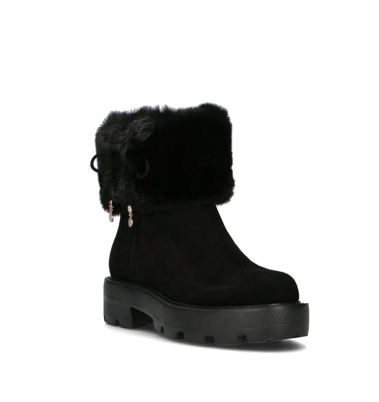 GUESS Stivaletto pelo donna nero