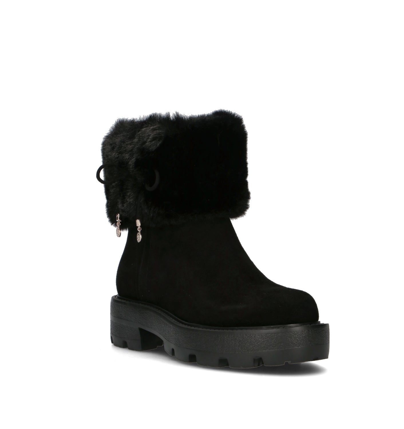GUESS A/I 19-20 stivaletto con zeppa PABLA pelliccia sintetica borchie GUESS A/I 19-20 stivaletto con zeppa PABLA pelliccia sintetica borchie