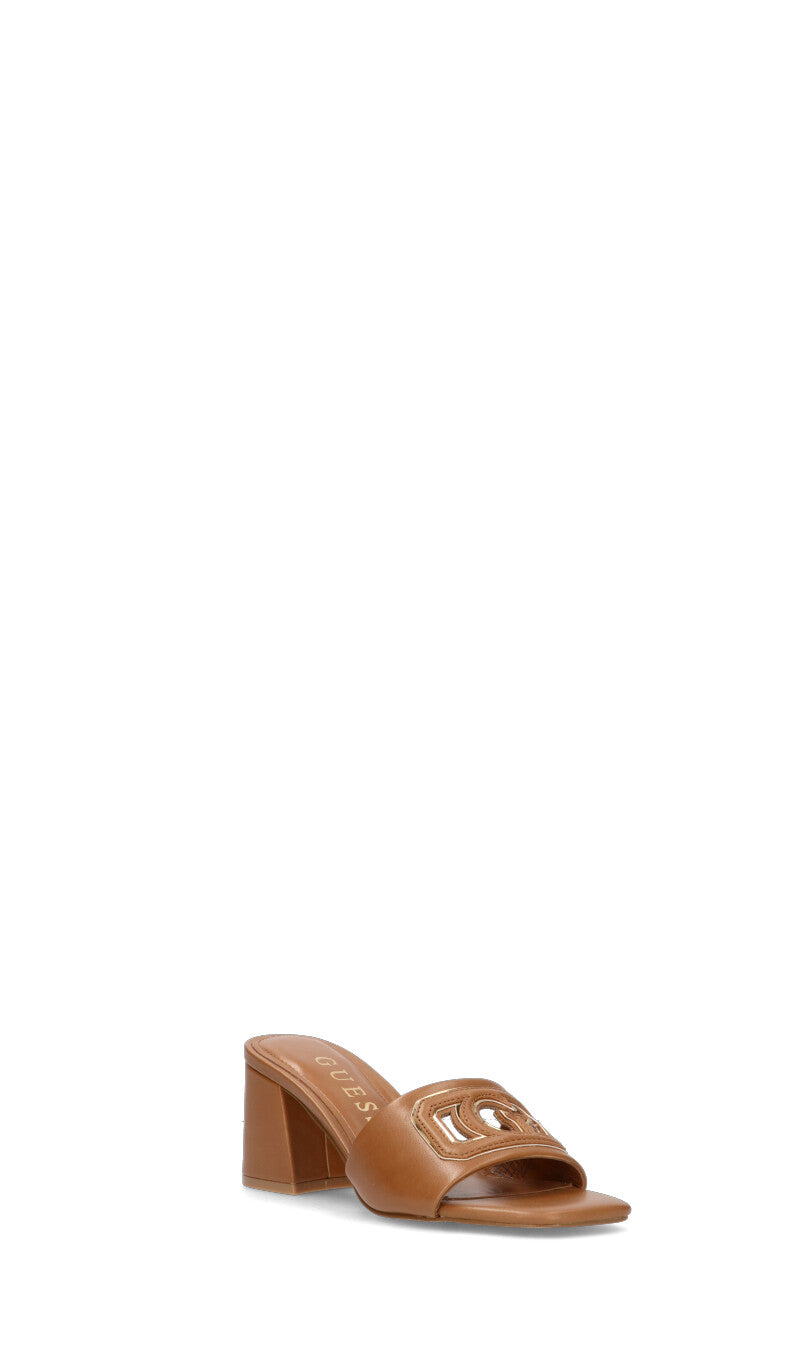 GUESS Sandalo donna tan in pelle