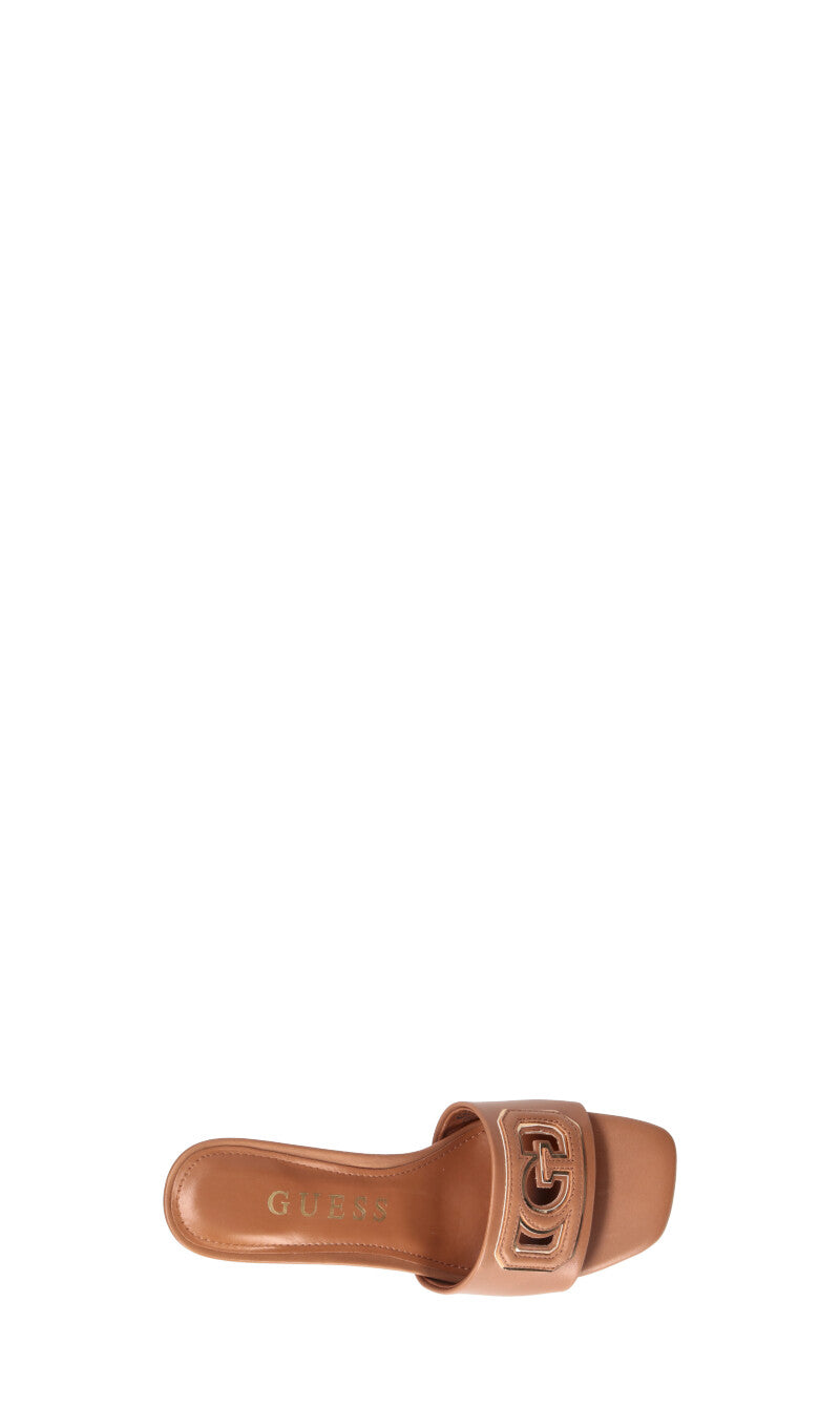 GUESS Sandalo donna tan in pelle
