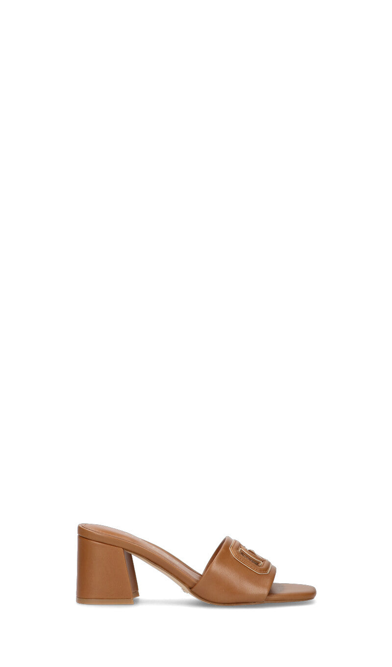 GUESS Sandalo donna tan in pelle