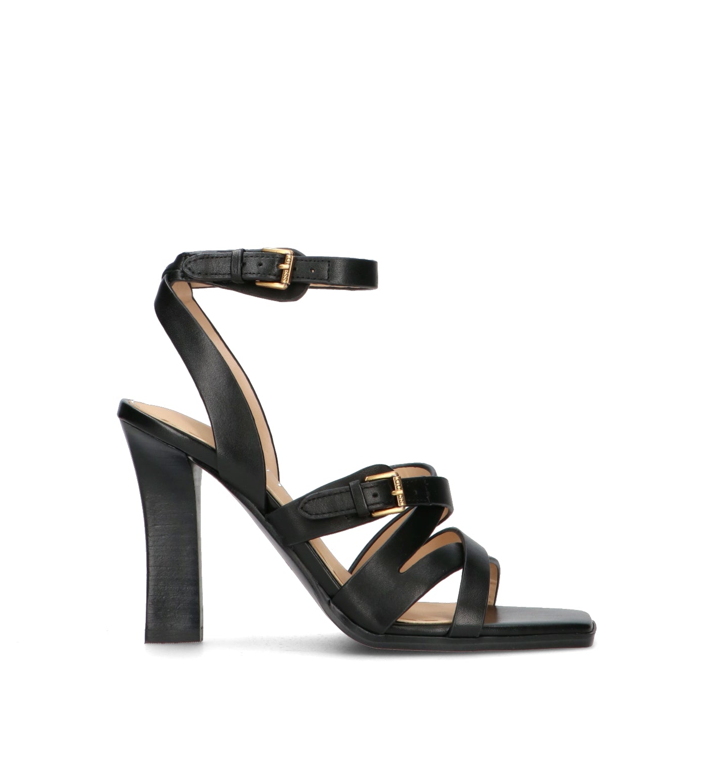 GUESS Sandalo donna nero in pelle