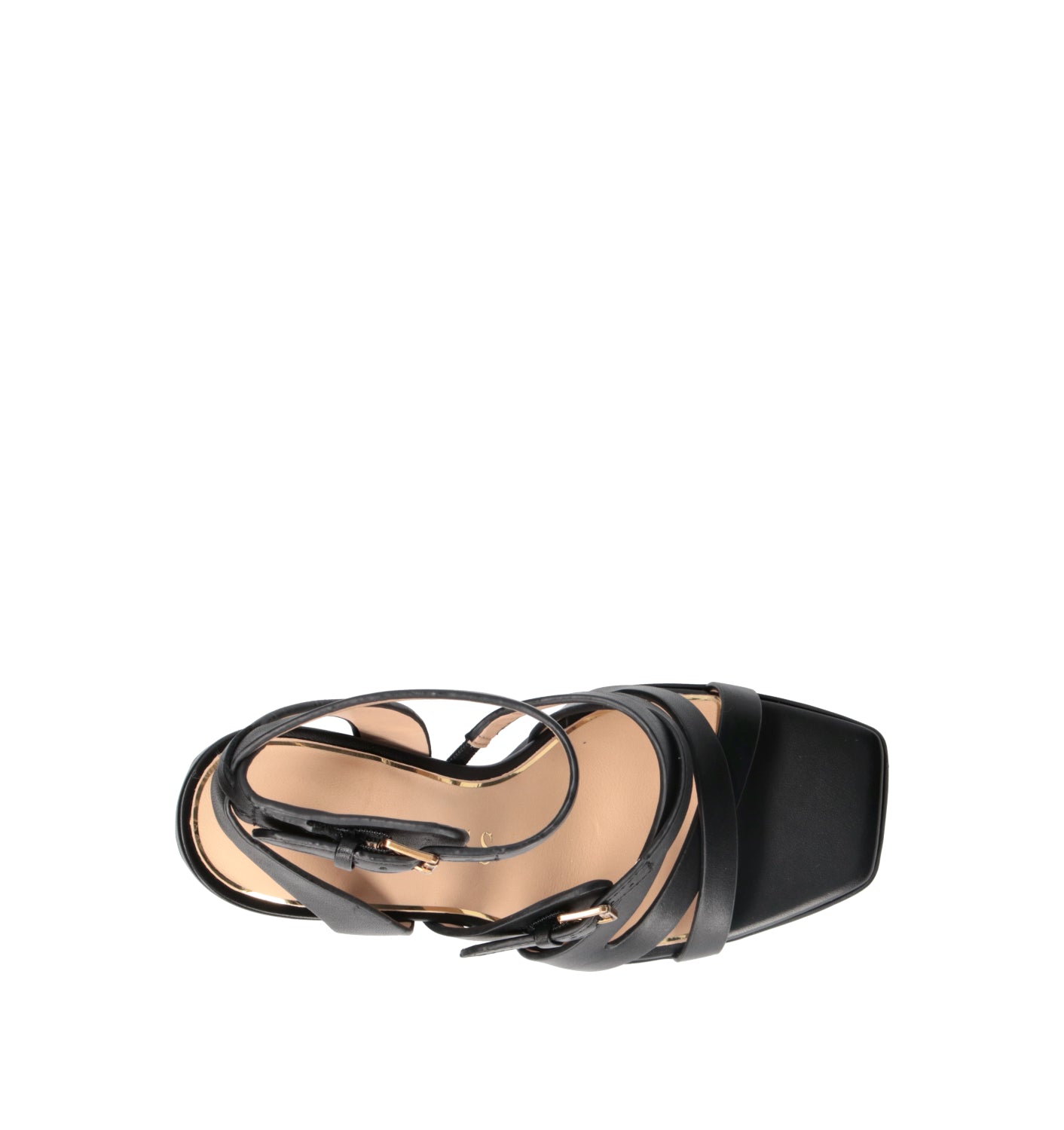 GUESS Sandalo donna nero in pelle