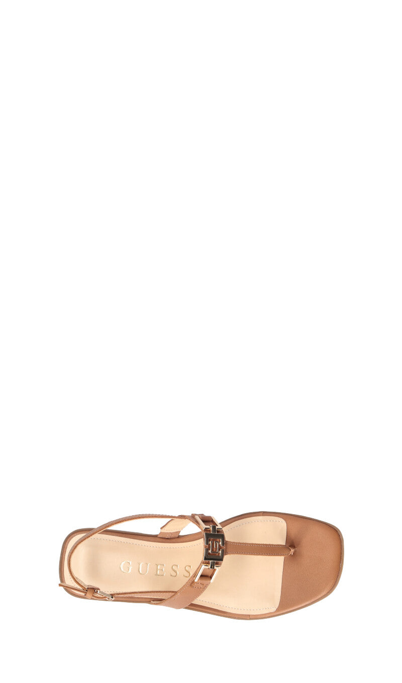 GUESS Sandalo donna tan in pelle