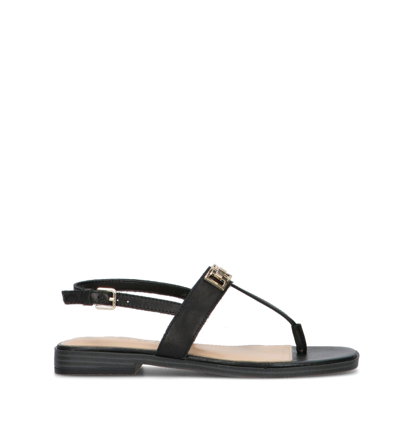 GUESS Sandalo donna nero in pelle