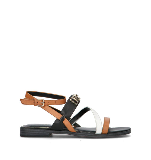 GUESS Sandalo donna marrone in pelle