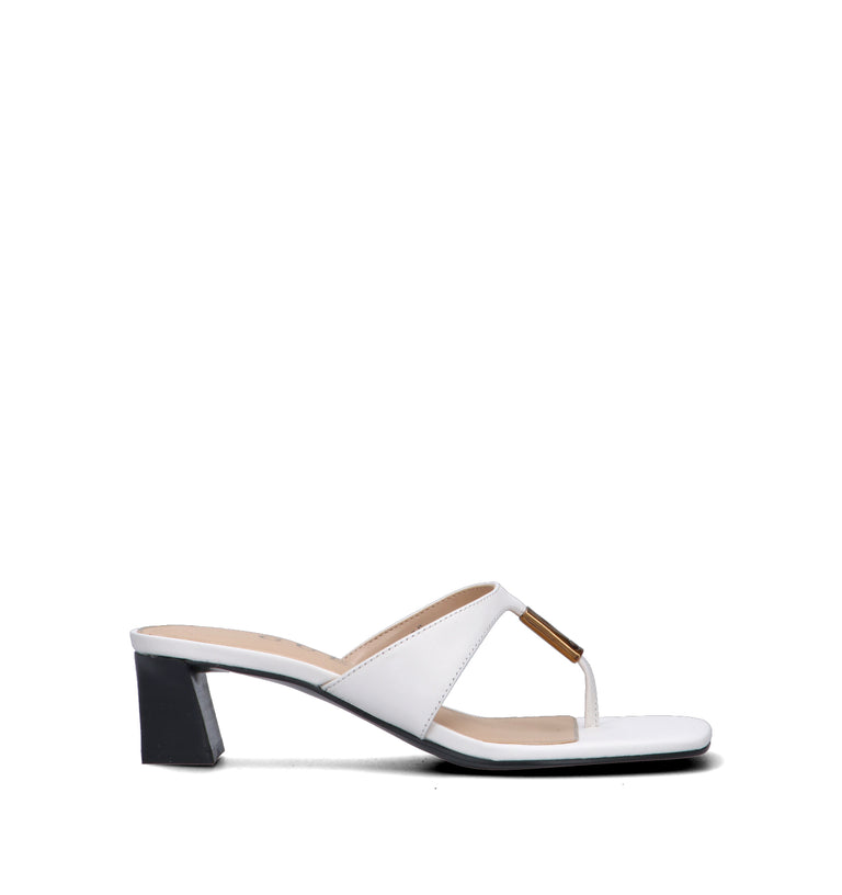 GUESS Sandalo donna bianco in pelle