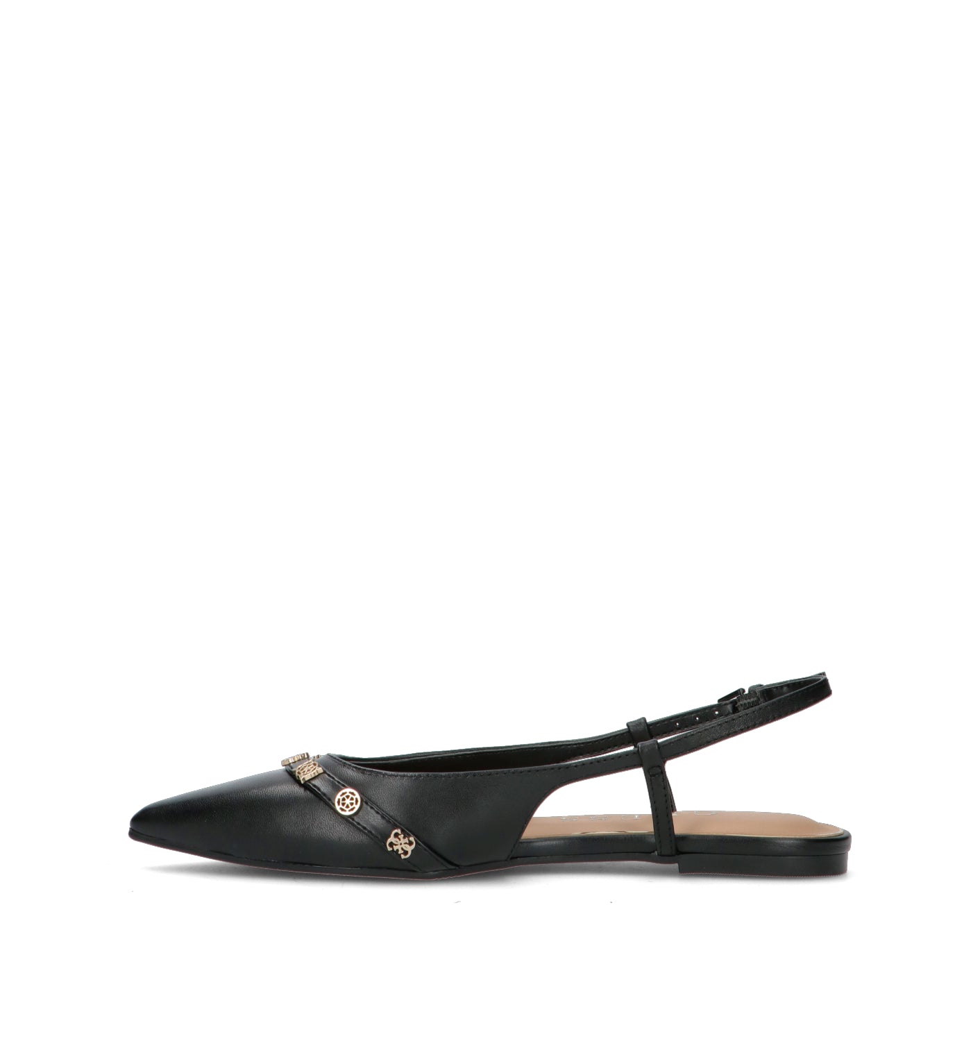 GUESS Slingabck donna nera in pelle