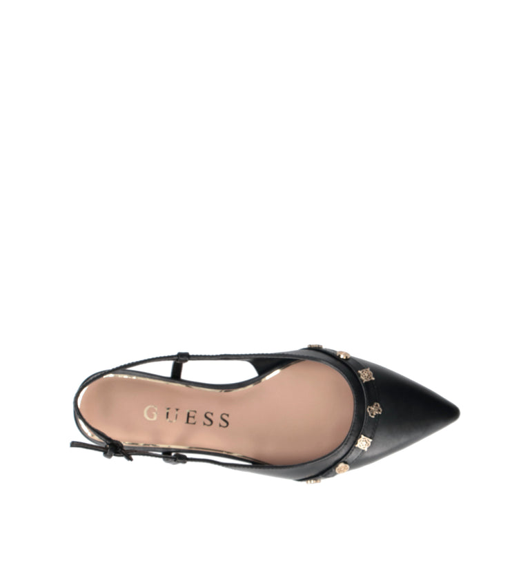 GUESS Slingabck donna nera in pelle