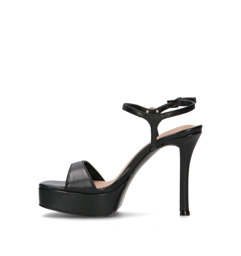 GUESS Sandalo donna nero in pelle