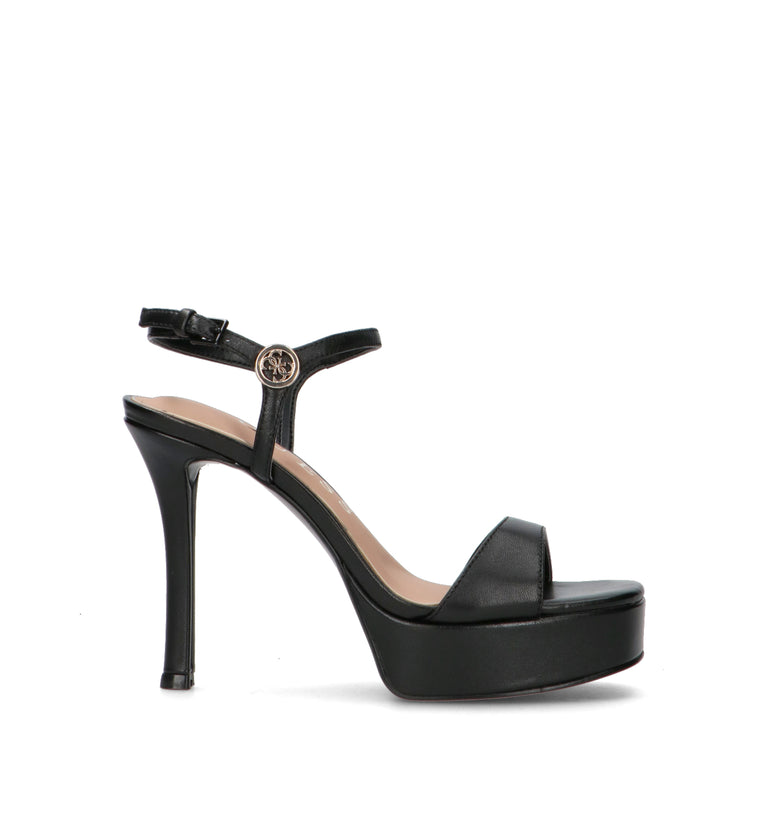 GUESS Sandalo donna nero in pelle