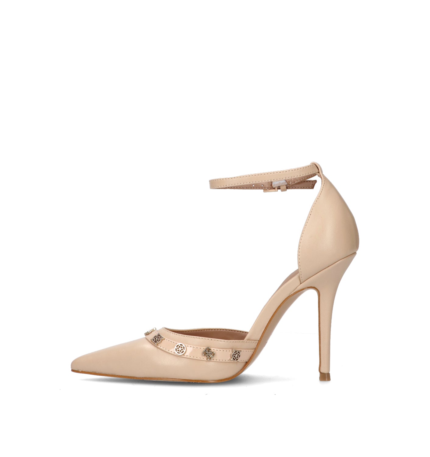 GUESS Décolleté donna nude in pelle