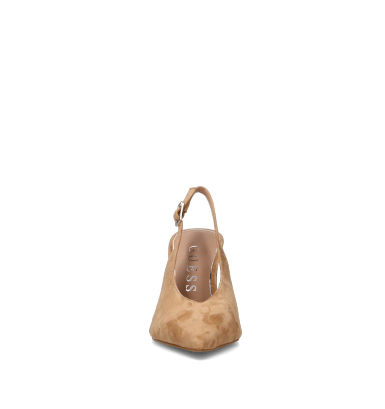 GUESS Slingback donna cammello in suede
