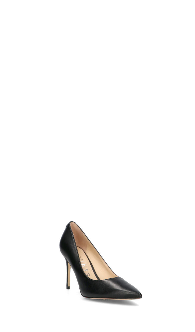GUESS Decollete donna nera in pelle