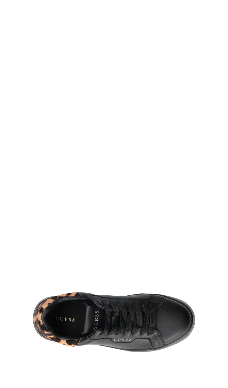 GUESS Sneaker donna nera in pelle