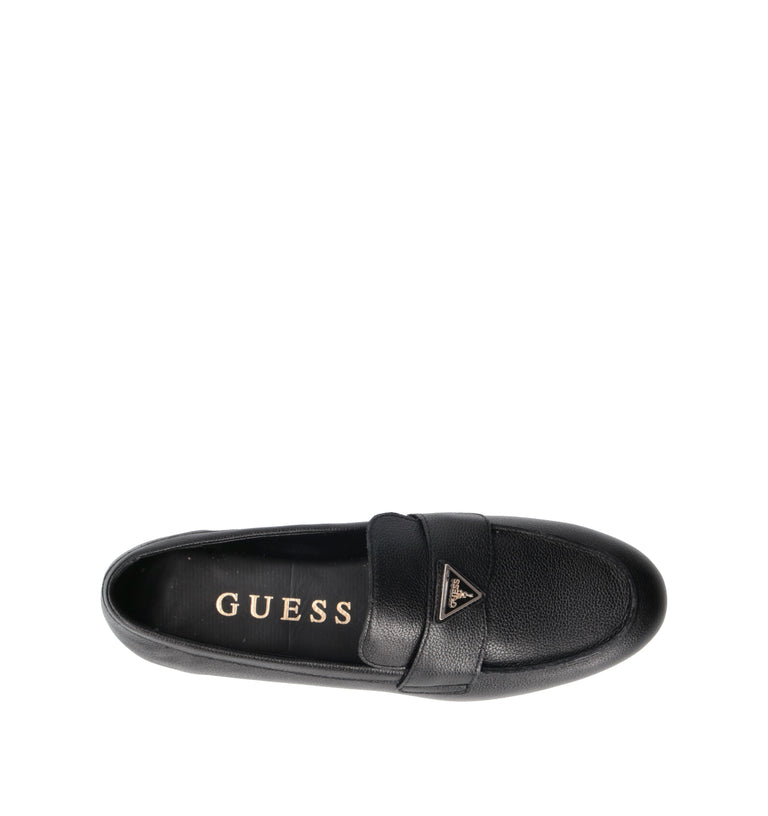 GUESS Mocassino donna nero in pelle