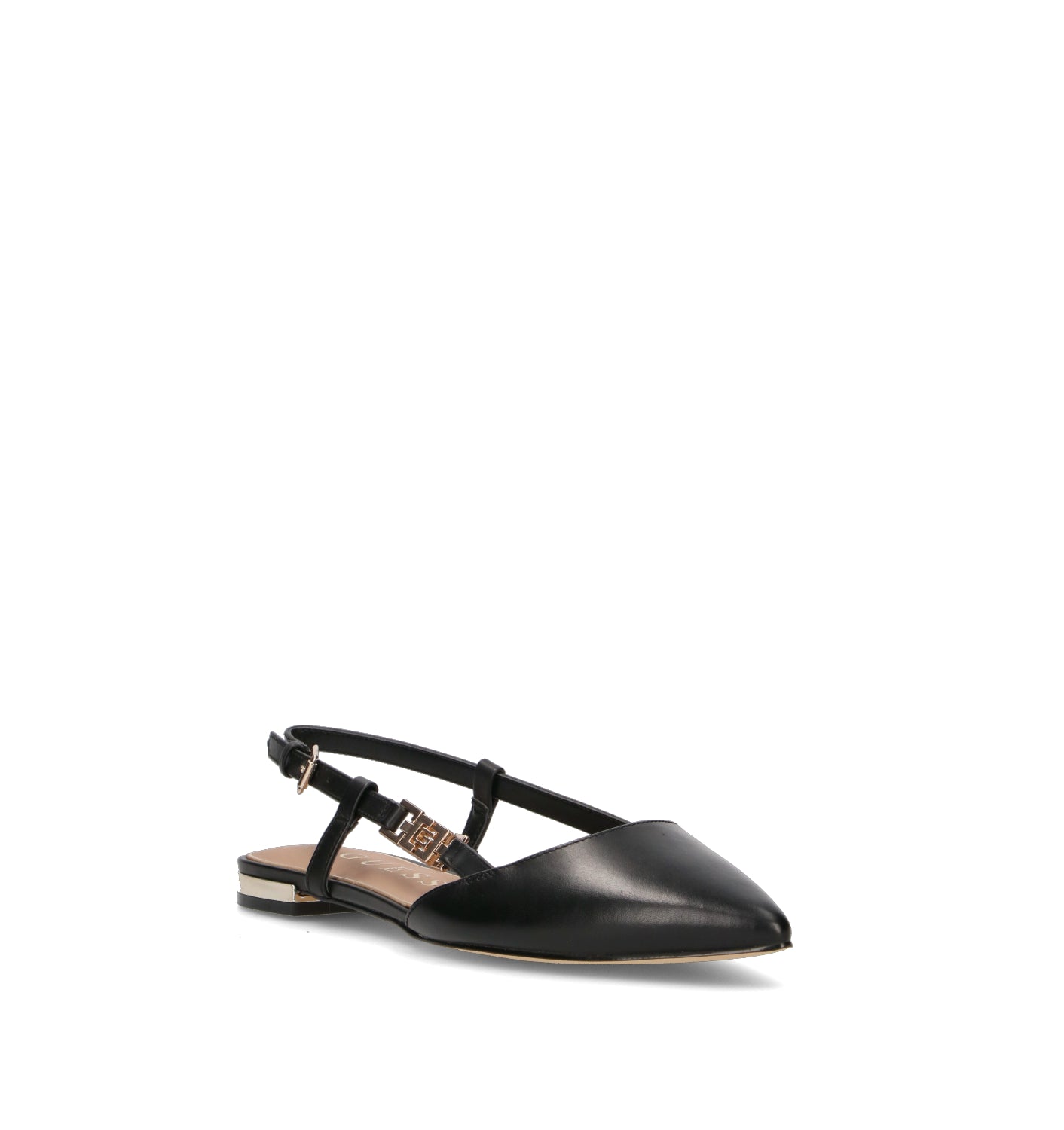GUESS Slingback donna nera in pelle