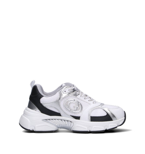 GUESS Sneaker donna bianca/argento