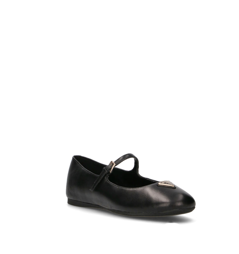 GUESS Ballerina donna nera in pelle
