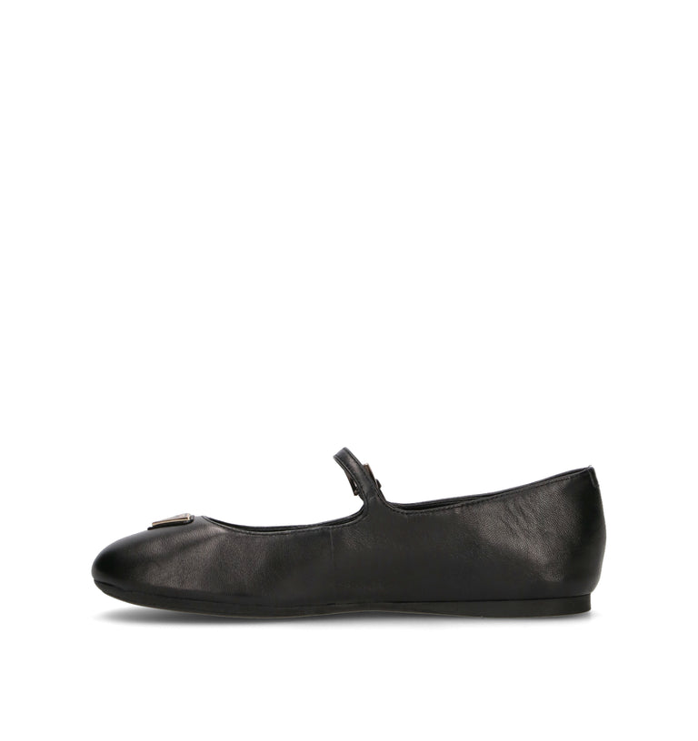 GUESS Ballerina donna nera in pelle