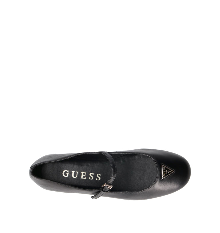 GUESS Ballerina donna nera in pelle