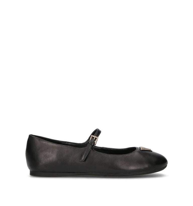 GUESS Ballerina donna nera in pelle