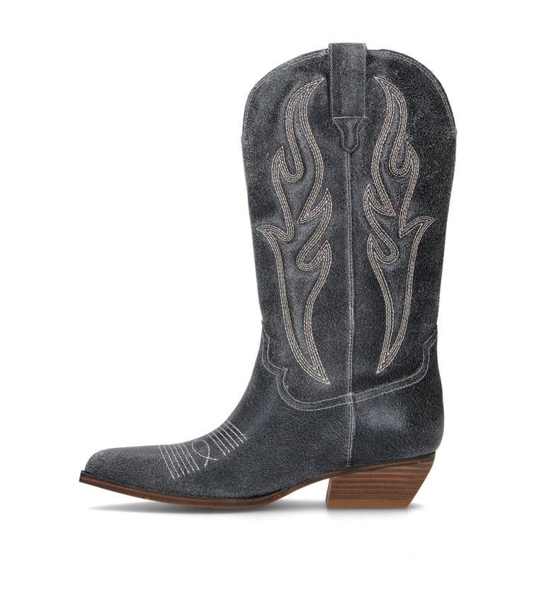 GUESS Stivale donna nero in pelle