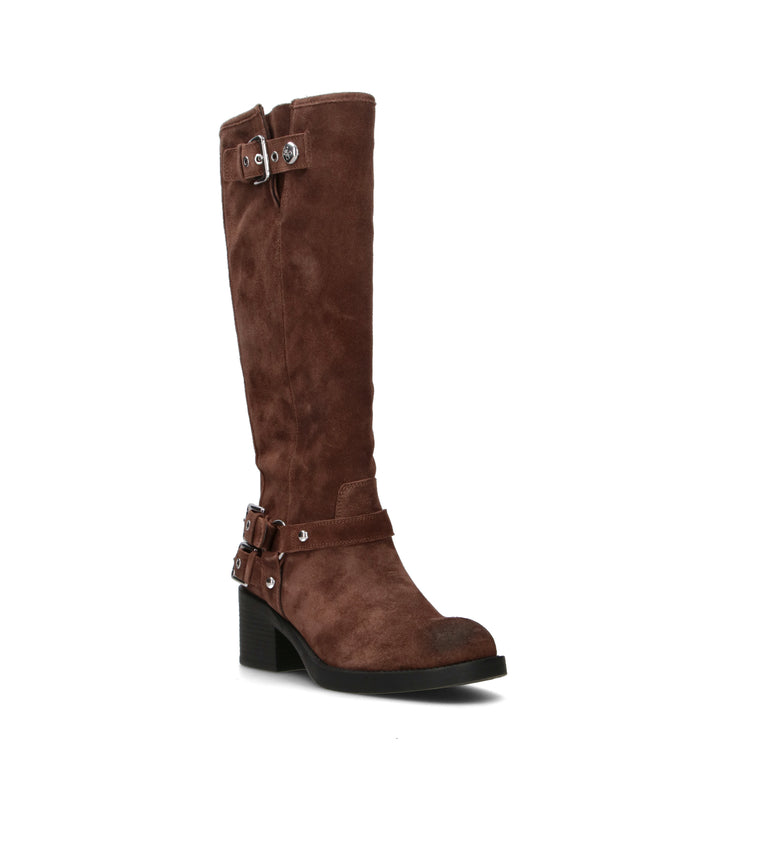 GUESS Stivale donna marrone in suede