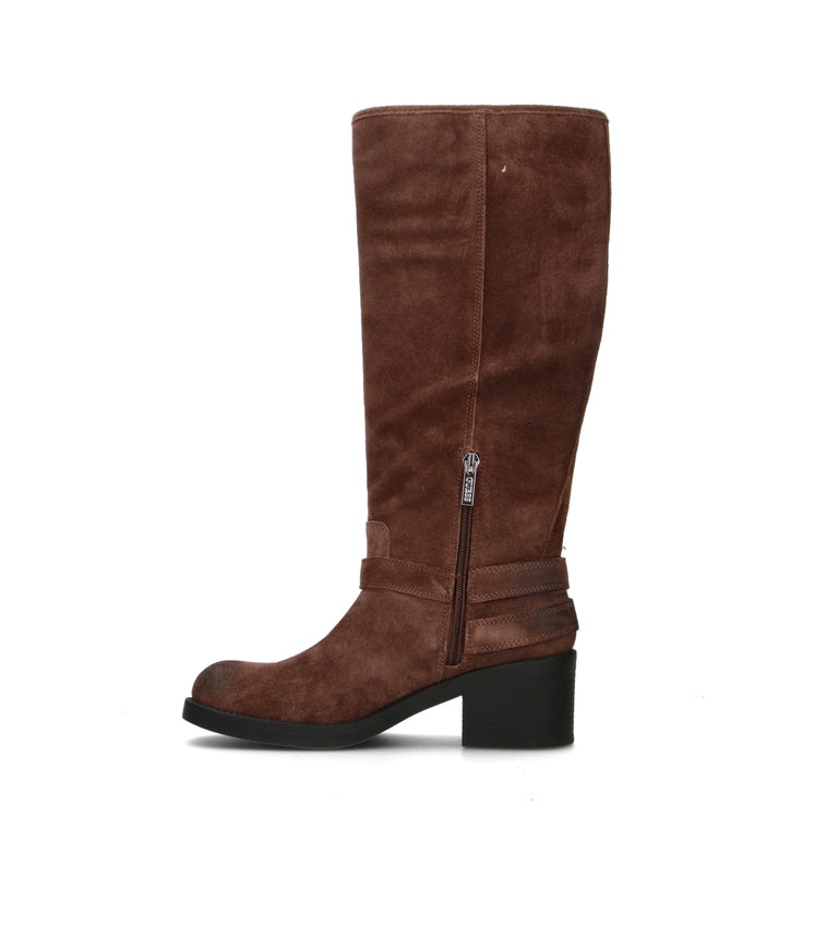 GUESS Stivale donna marrone in suede