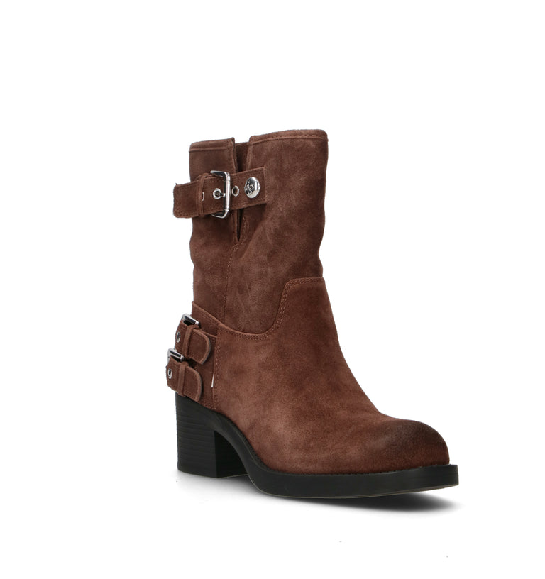 GUESS Tronchetto donna marrone in suede