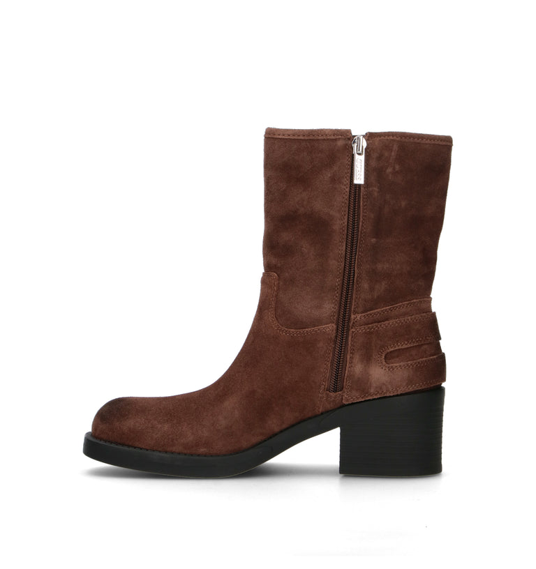 GUESS Tronchetto donna marrone in suede