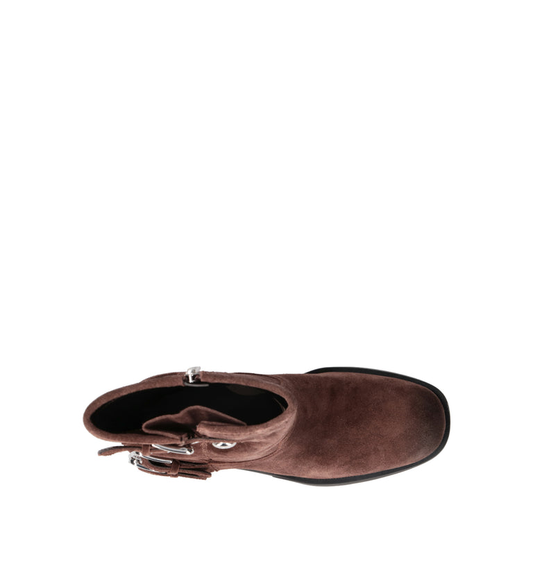 GUESS Tronchetto donna marrone in suede