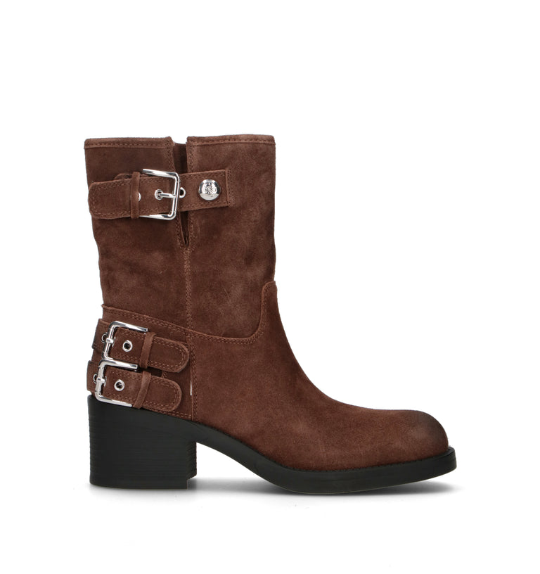 GUESS Tronchetto donna marrone in suede