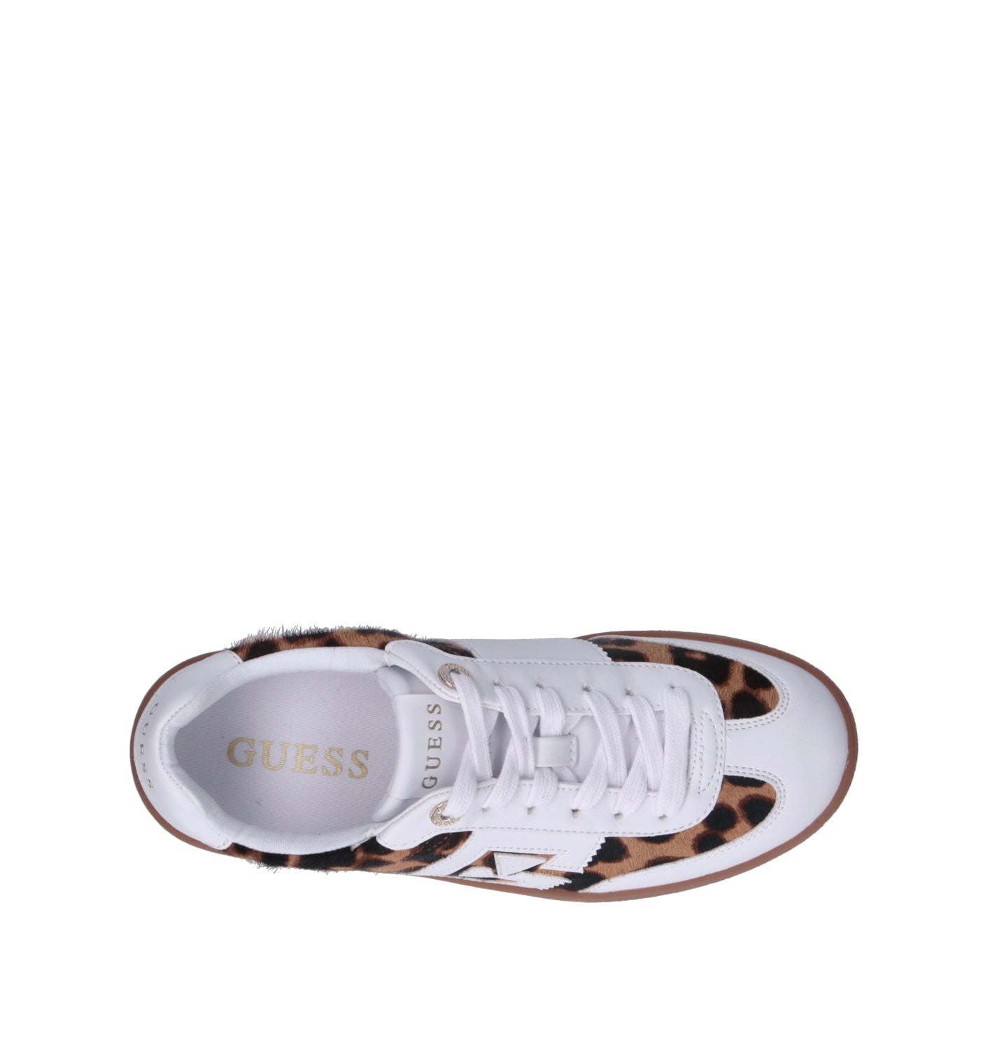 GUESS Sneaker donna bianca/leopardata