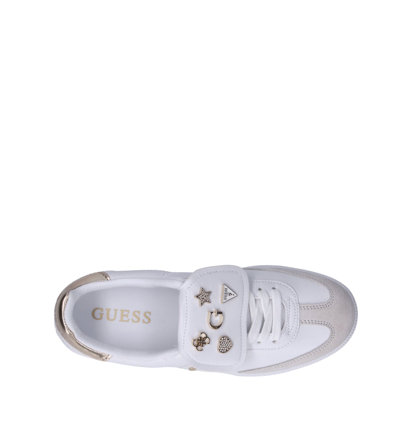 GUESS Sneaker donna bianca in pelle