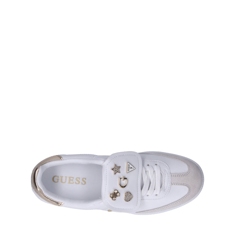 GUESS Sneaker donna bianca in pelle