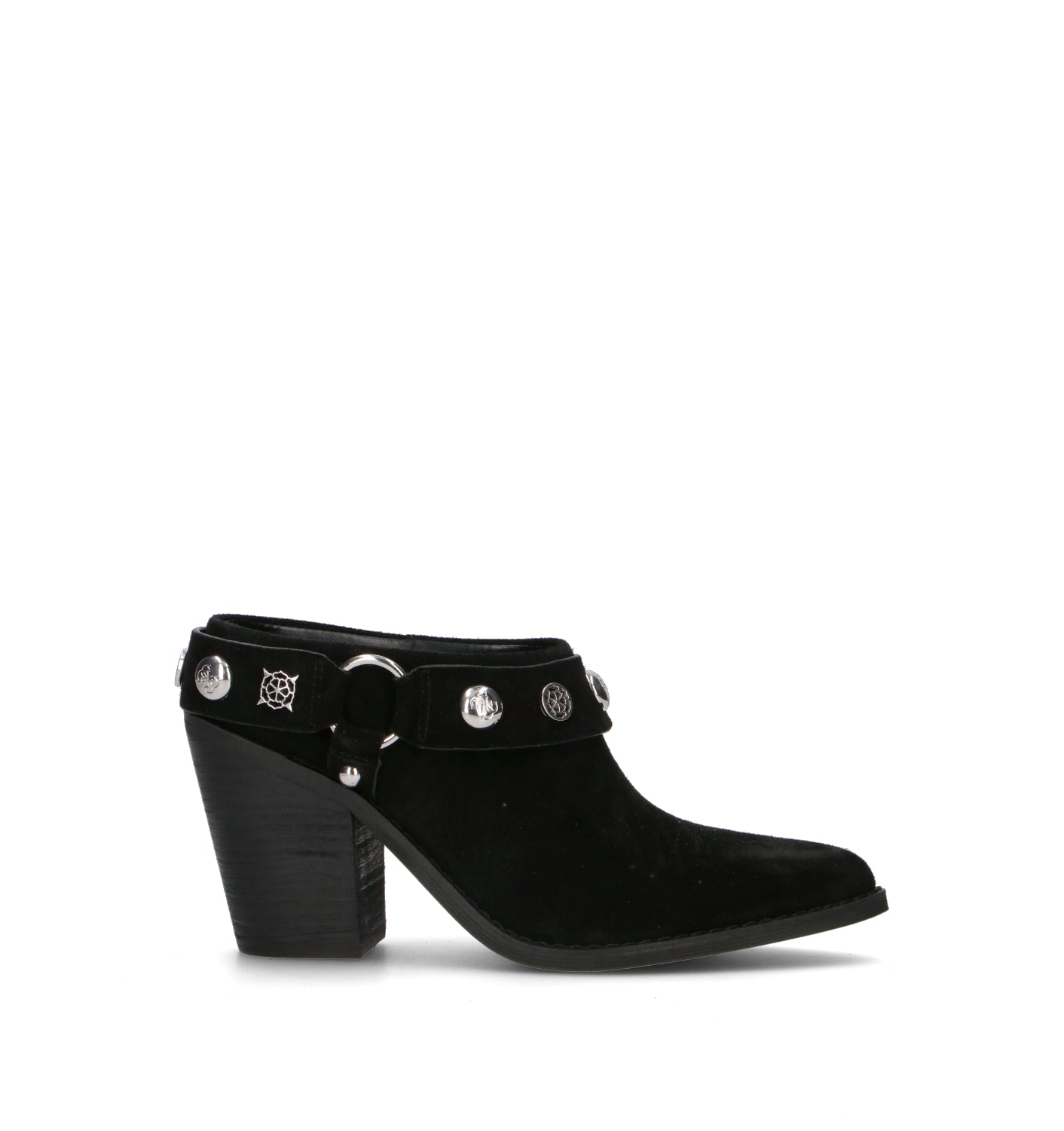 GUESS Sabot donna nero in suede