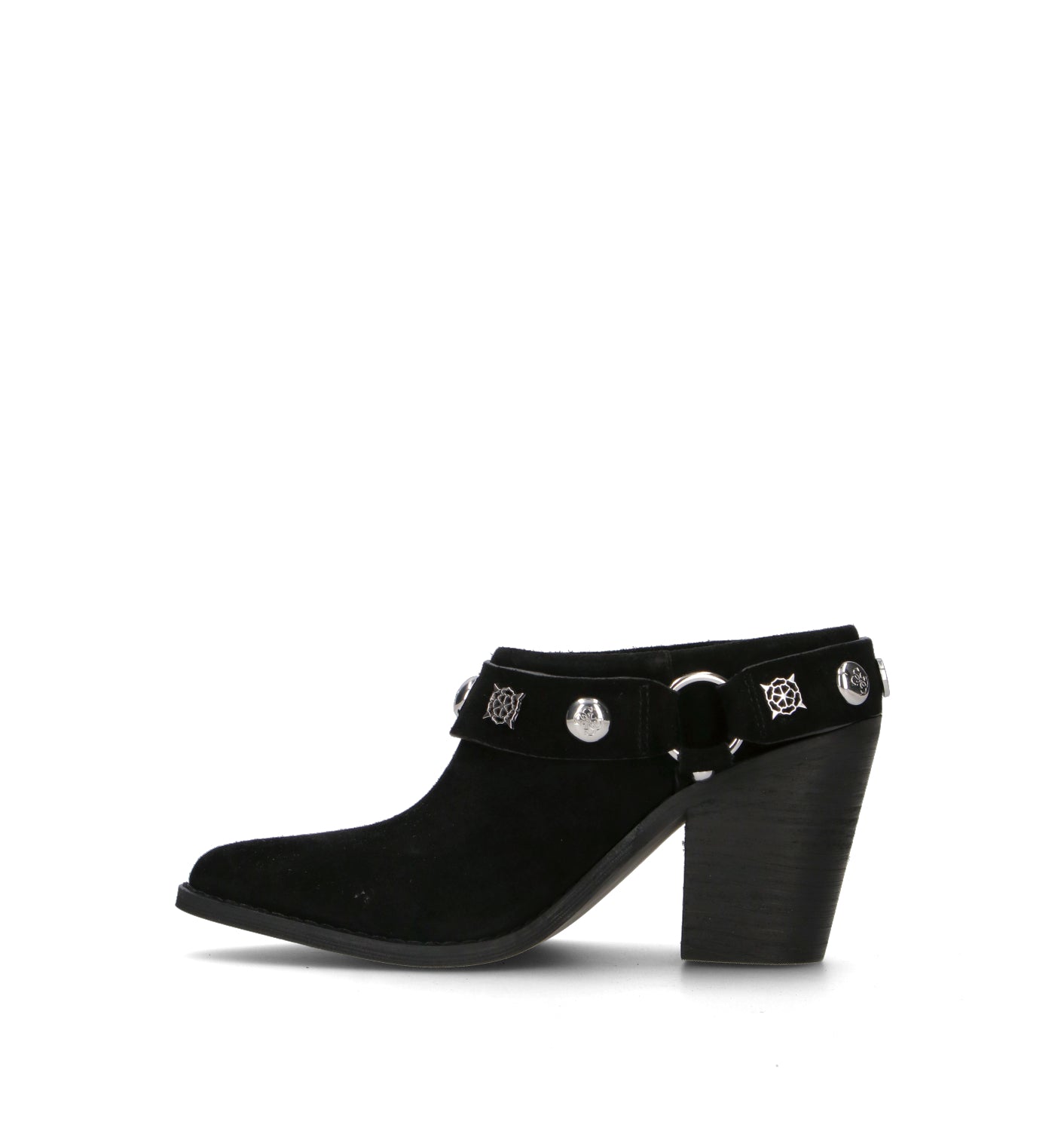 GUESS Sabot donna nero in suede
