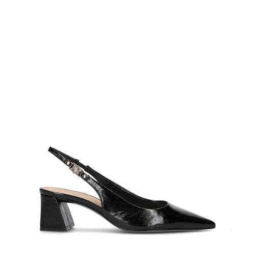 GUESS Slingback donna nera in pelle