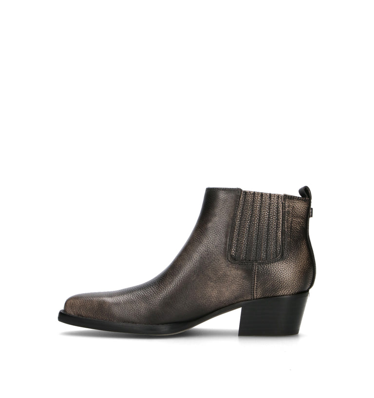 GUESS Tronchetto donna nero in pelle