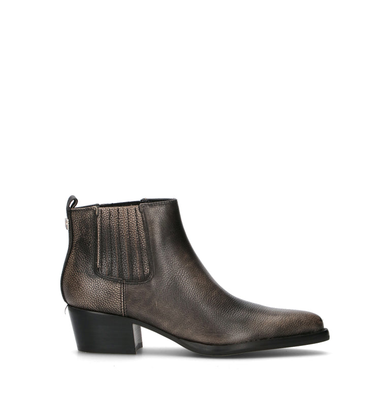 GUESS Tronchetto donna nero in pelle