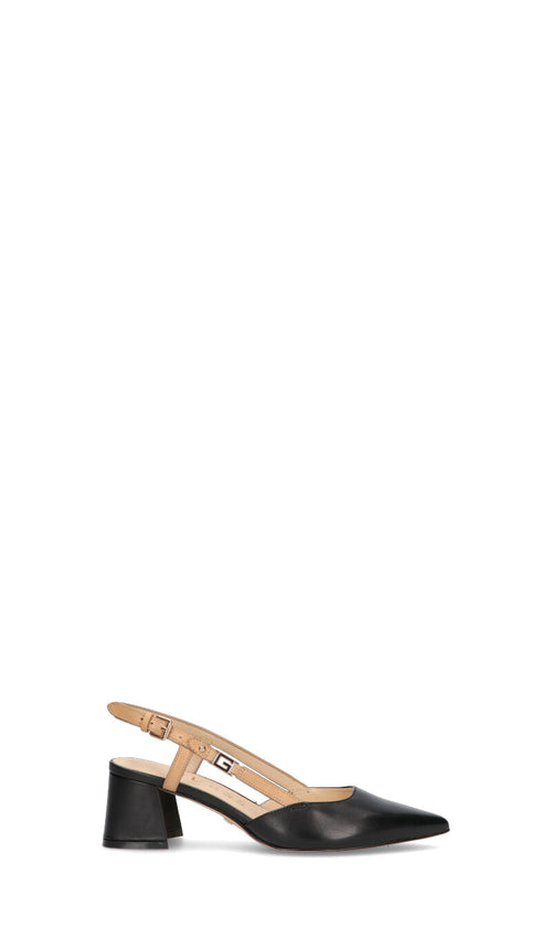 GUESS Decollete donna nera in pelle