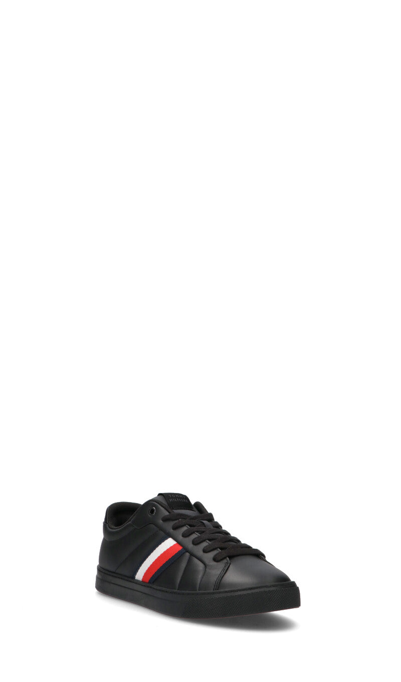 TOMMY HILFIGER Sneaker uomo nera in pelle