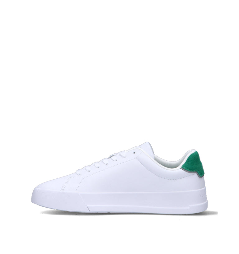 TOMMY HILFIGER Sneaker uomo bianca/verde in pelle