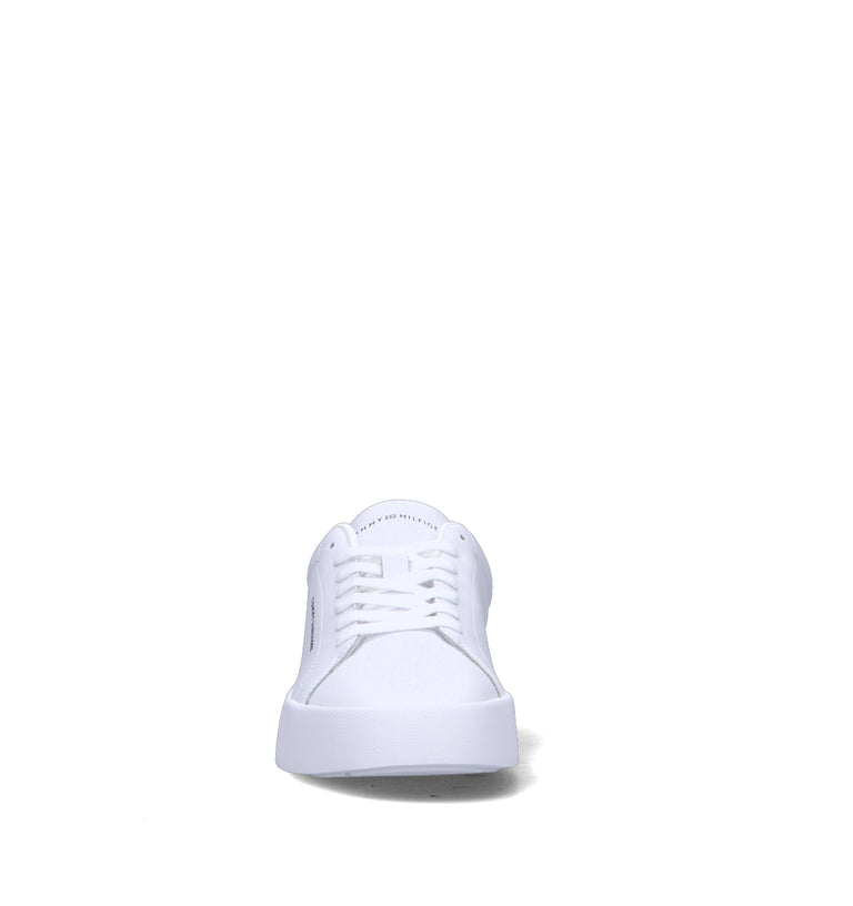 TOMMY HILFIGER Sneaker uomo bianca/azzurra in pelle