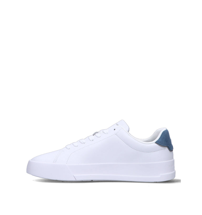 TOMMY HILFIGER Sneaker uomo bianca/azzurra in pelle