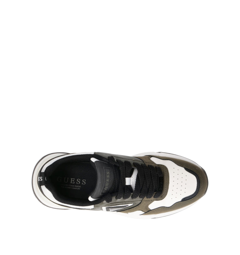 GUESS Sneaker uomo bianca/militare