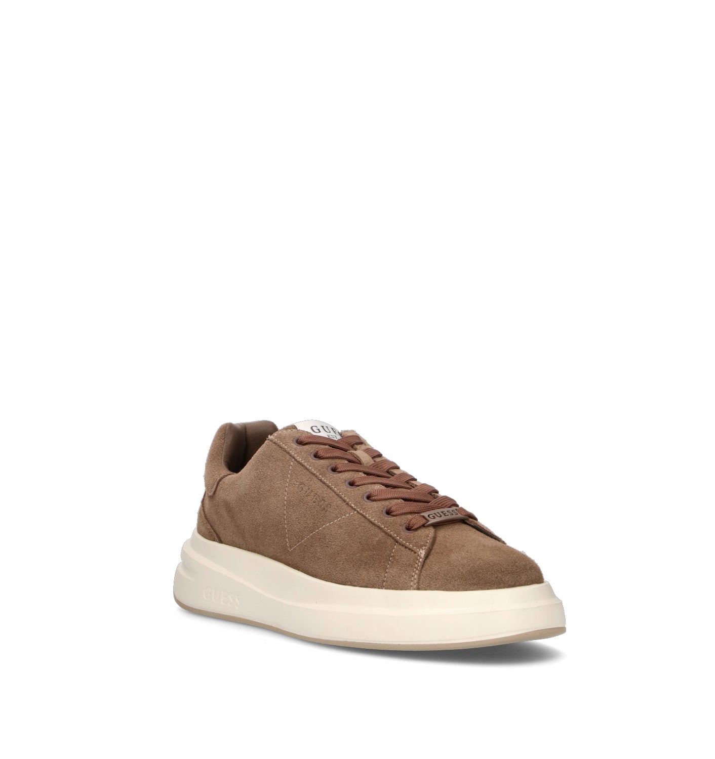 GUESS Sneaker uomo marrone in suede
