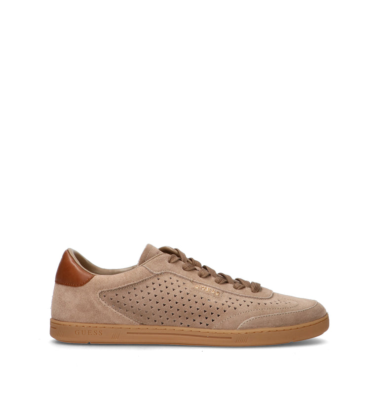 GUESS Sneaker uomo marrone in suede