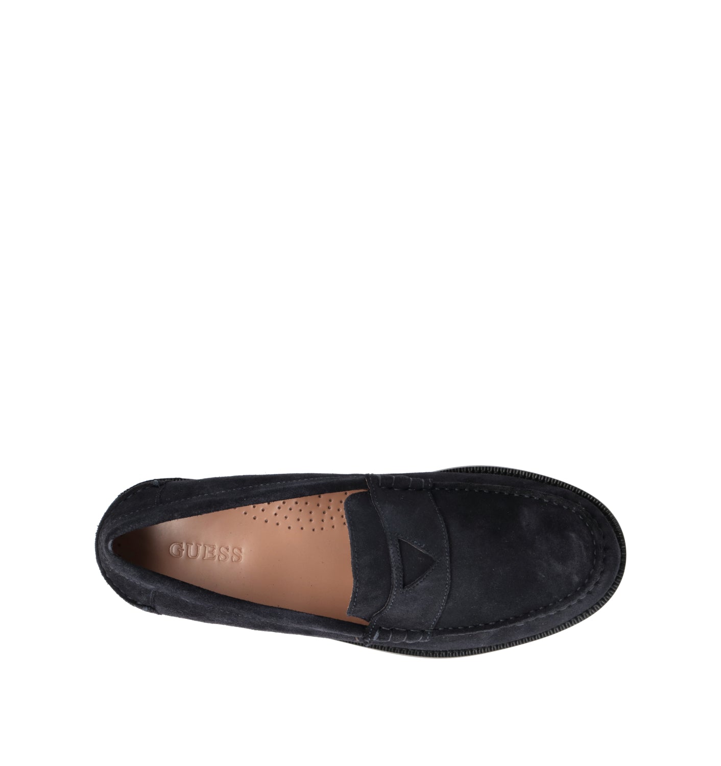 GUESS Mocassino uomo blu in suede